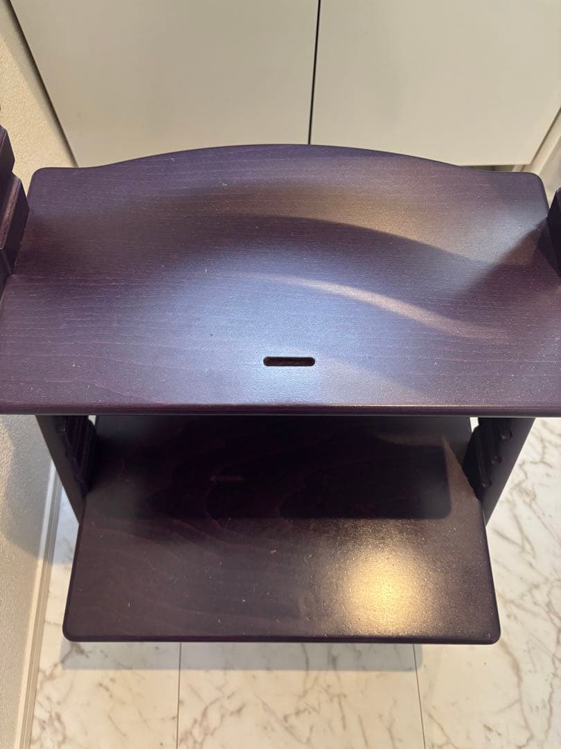 トリップトラップパープル ベビーチェア 調整可能