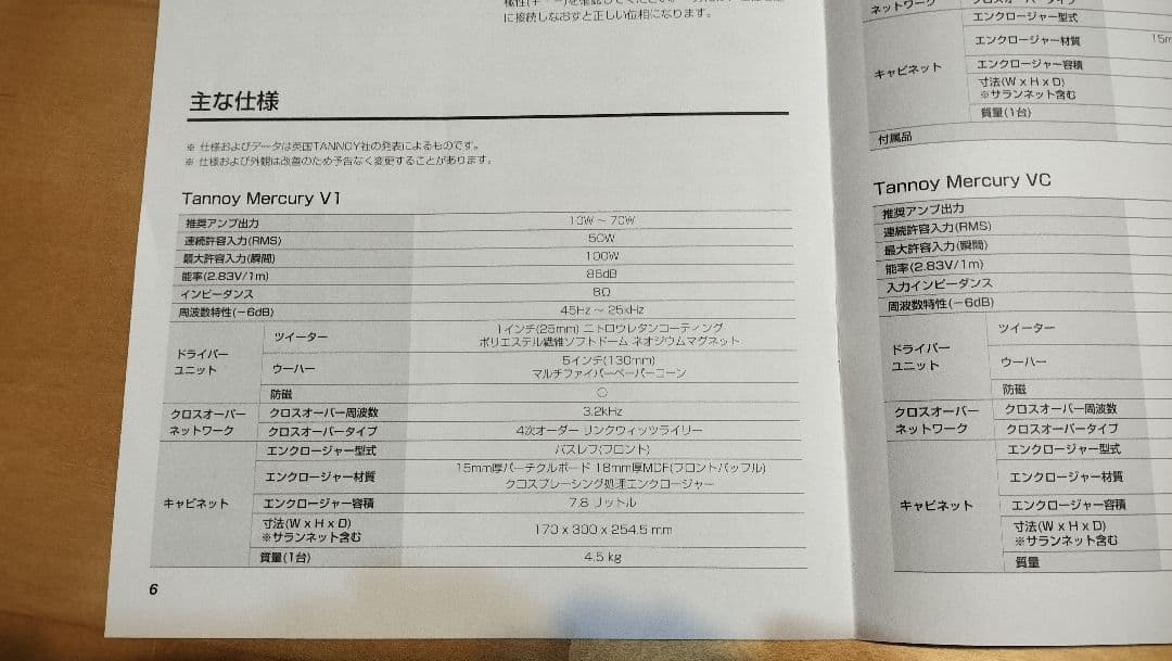 TANNOY MERCURY V1 ブックシェルフスピーカー