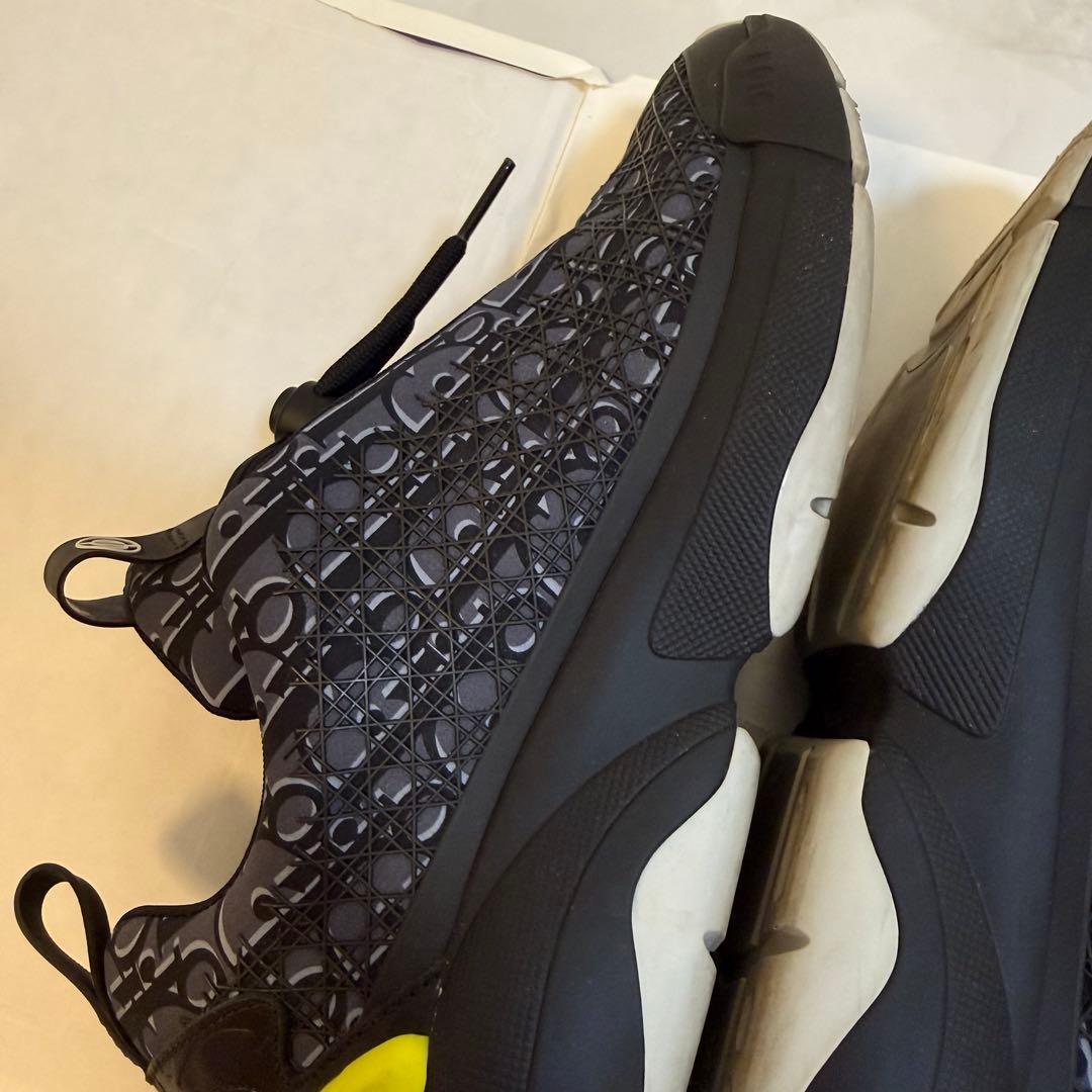 美品 DIOR B24 オブリーク スニーカー ネイビー 40(25cm)