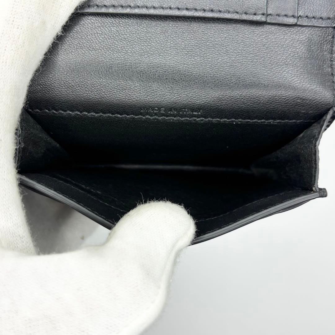 ✨極美品✨サンローラン　カードケース　カサンドラ　ロゴ　クロコ　型押し　レザー