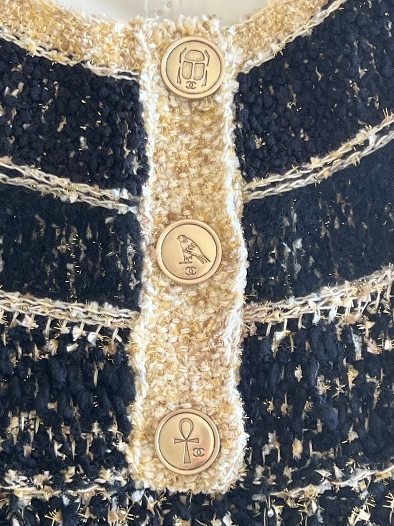 美品 CHANEL 19ySS ツイードミニワンピース　サイズ38