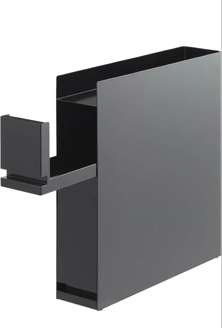 山崎実業　隠せる調味料ラックタワー２段BK