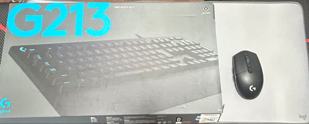ロジクール G213 ゲーミングキーボード、G304ゲームングマウスセット