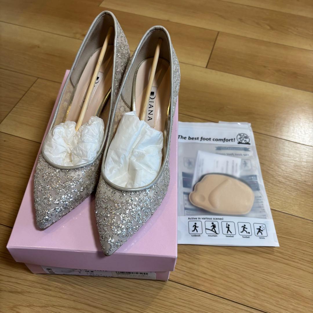 DIANA プラチナグリッターチュール