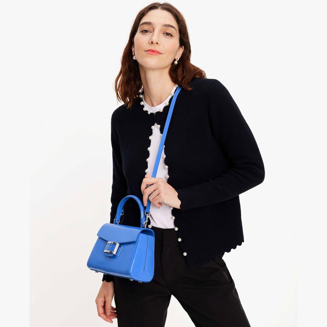 ケイトスペード ハンドバッグ ケイティ パテント トップ ハンドル ほぼ新品