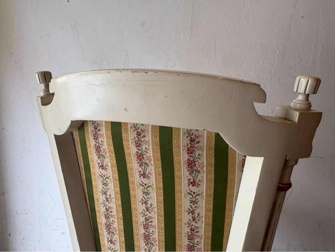 asdf＊椅子 インテリア イギリス アンティーク チェアー 白家具