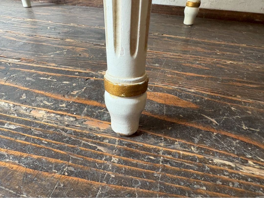 asdf＊椅子 インテリア イギリス アンティーク チェアー 白家具