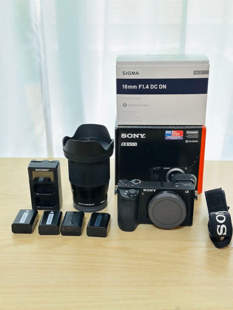 Sony α6500 Sigma&16mm F1.4DC DN レンズ