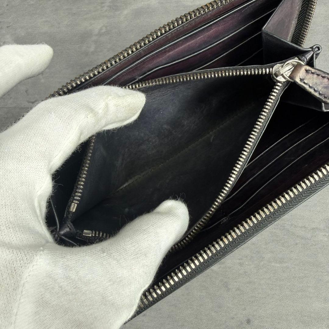 BERLUTI イタウバ ラウンドジップ 長財布 カリグラフィー ダブルスタンプ