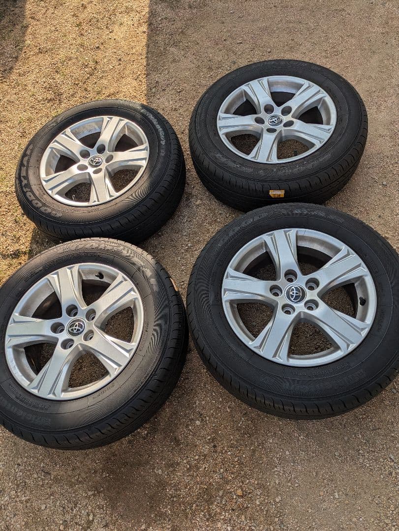 【送料込】トヨタ純正 16㌅アルミホイール＆タイヤ4本ヴェルファイア対応・保管品