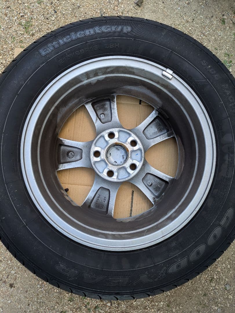 【送料込】トヨタ純正 16㌅アルミホイール＆タイヤ4本ヴェルファイア対応・保管品