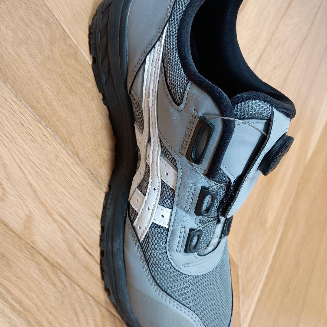 安全靴 アシックス BOA グレー 25センチ