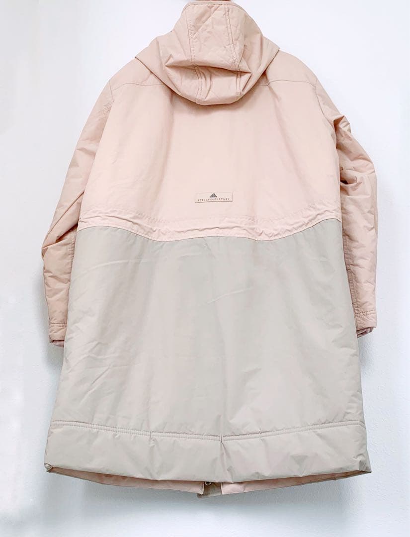 アディダス バイ ステラマッカートニー ロングコート ロングジャケット ピンク
