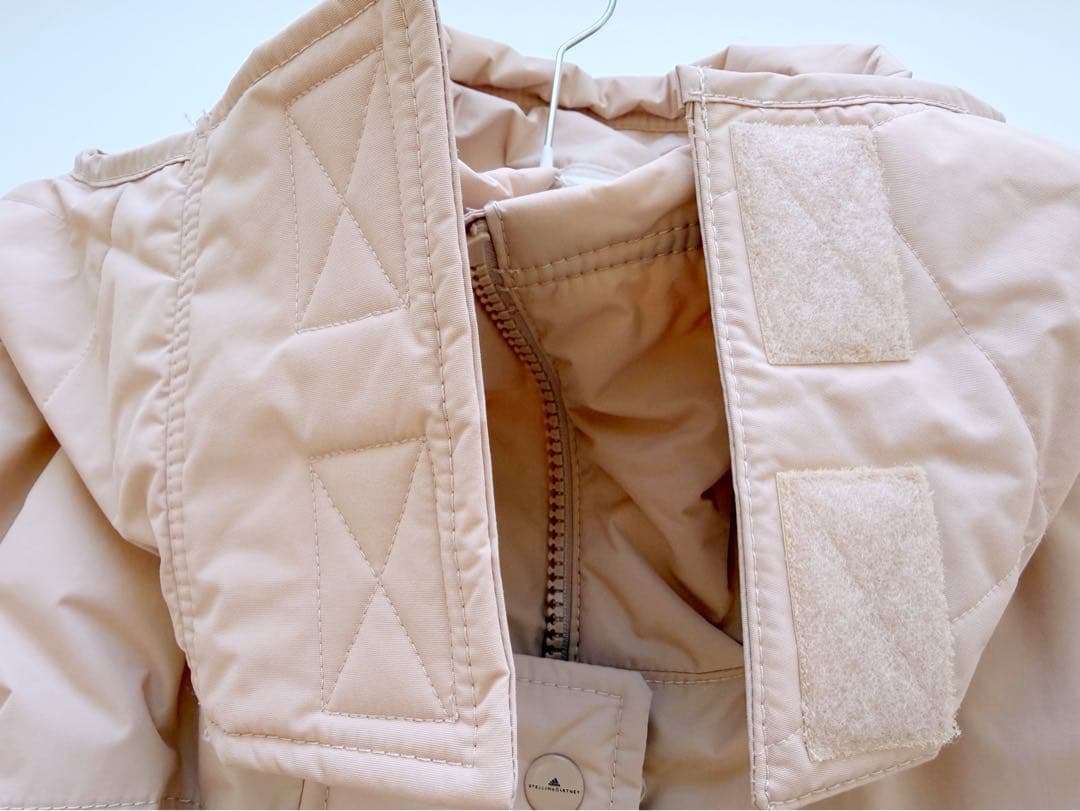 アディダス バイ ステラマッカートニー ロングコート ロングジャケット ピンク