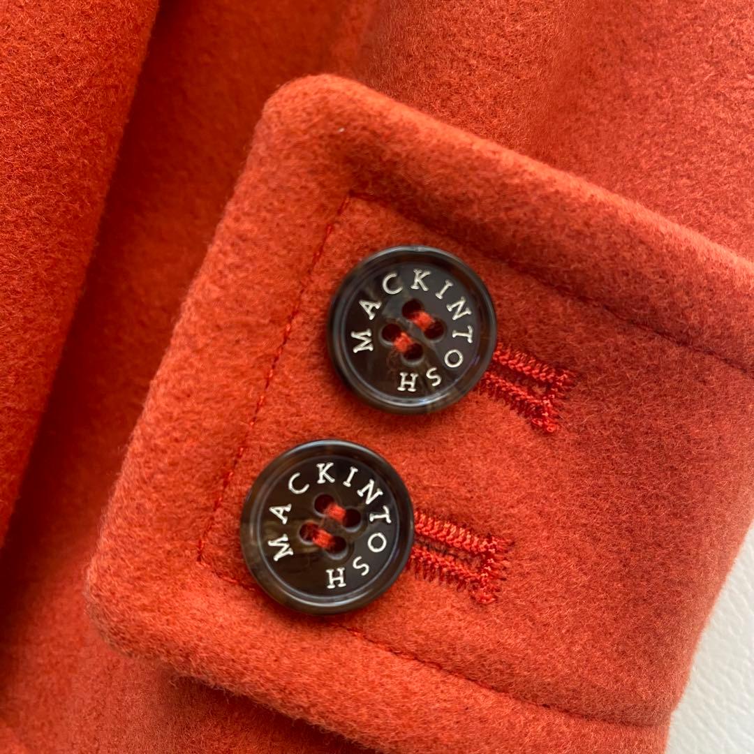 【希少カラー/美品】マッキントッシュ HUMBIE ダッフルコート 4 オレンジ