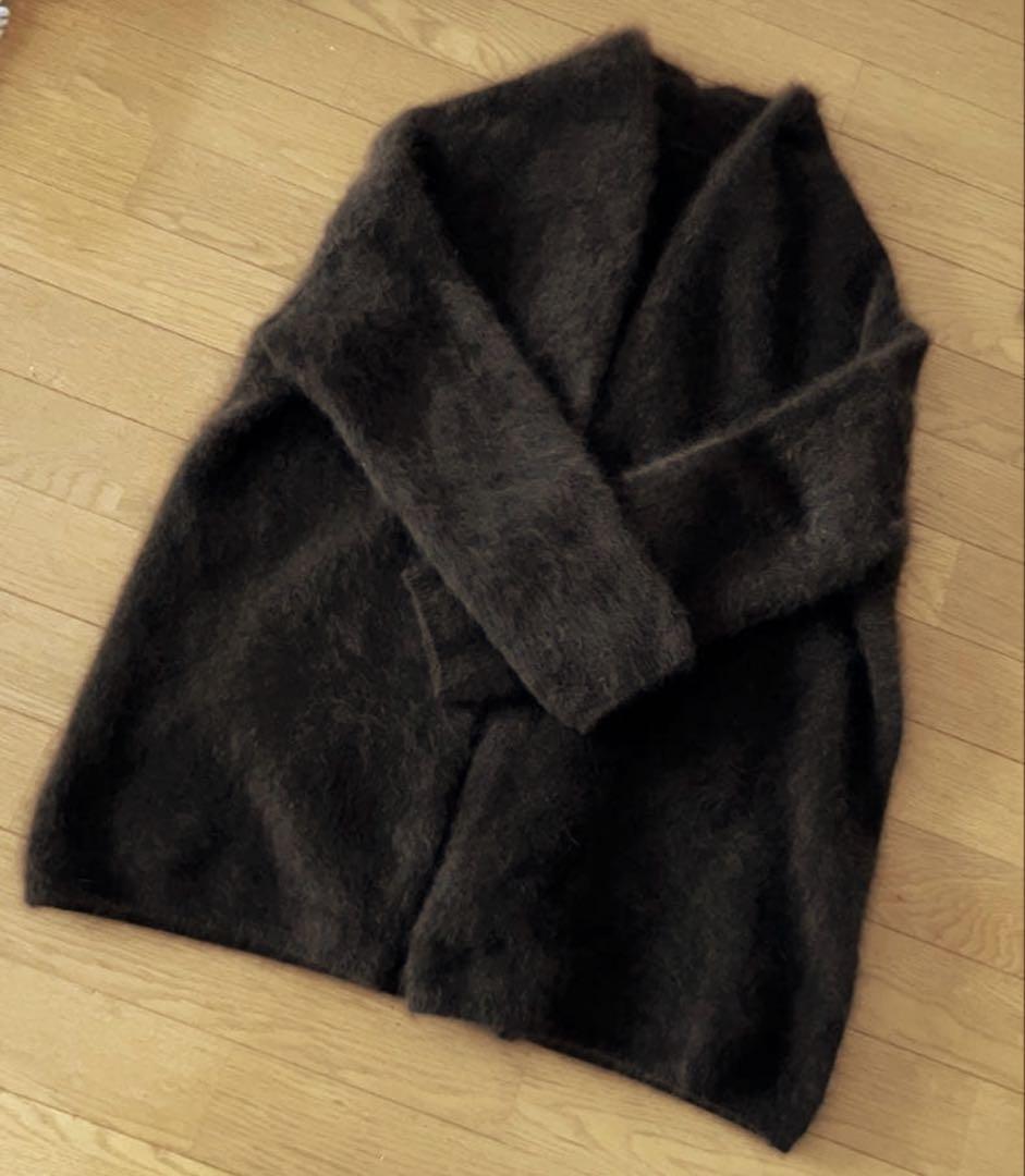 noble ラクーンファーニットカーディガン