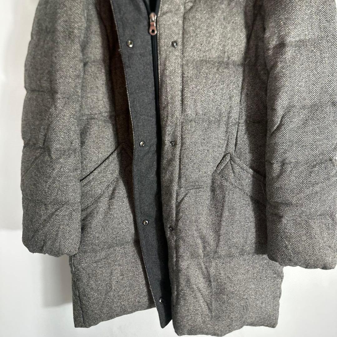 23区 ダウンコート 3way ヘリンボーン シルク混 ファー 38 ジャケット