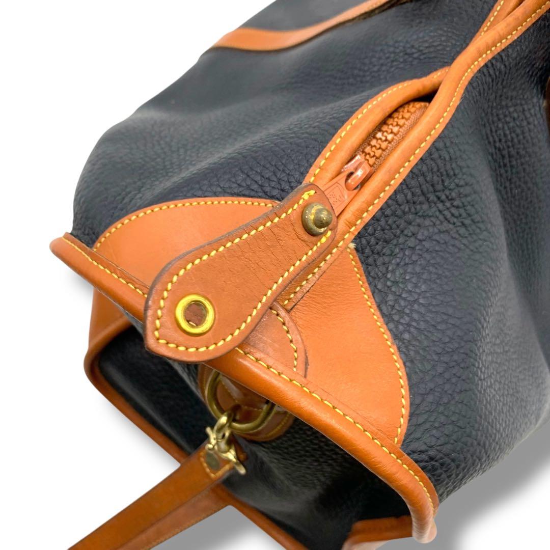 極美品　DOONEY＆BOURKE　ボストン　バッグ　2way 黒　シボ革