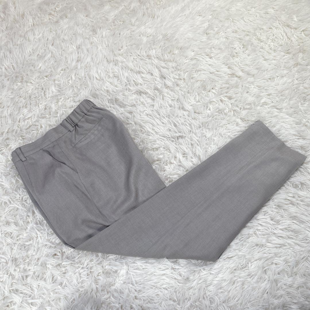 スーツセレクト ノーカラー スーツ レディース グレー