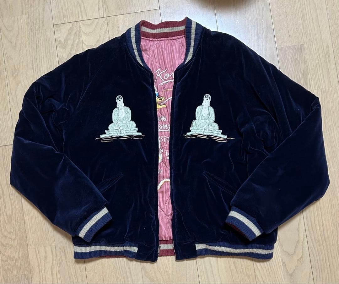 テーラー東洋 スカジャン 別珍 港商 大仏　特大