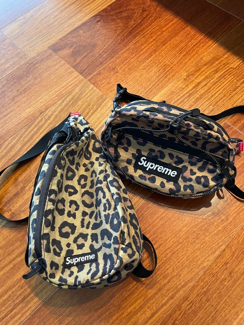 Supreme ヒョウ柄 ボディバッグ