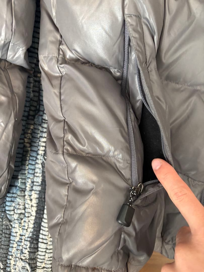 希少 90s Carhartt 2WAY ダウンジャケット グレー テック系