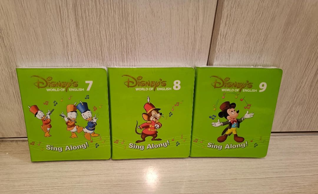 シングアロング　DVD/CD12枚　ポスター、ステッカ　 ディズニー英語システム