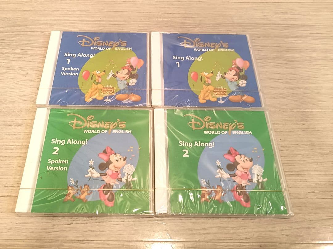 シングアロング　DVD/CD12枚　ポスター、ステッカ　 ディズニー英語システム