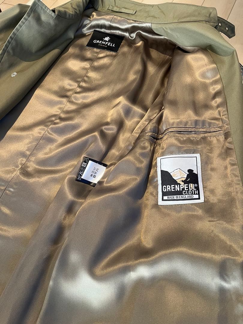 GRANDELL コート　36 グレンフェル ステンカラー バルマカーン