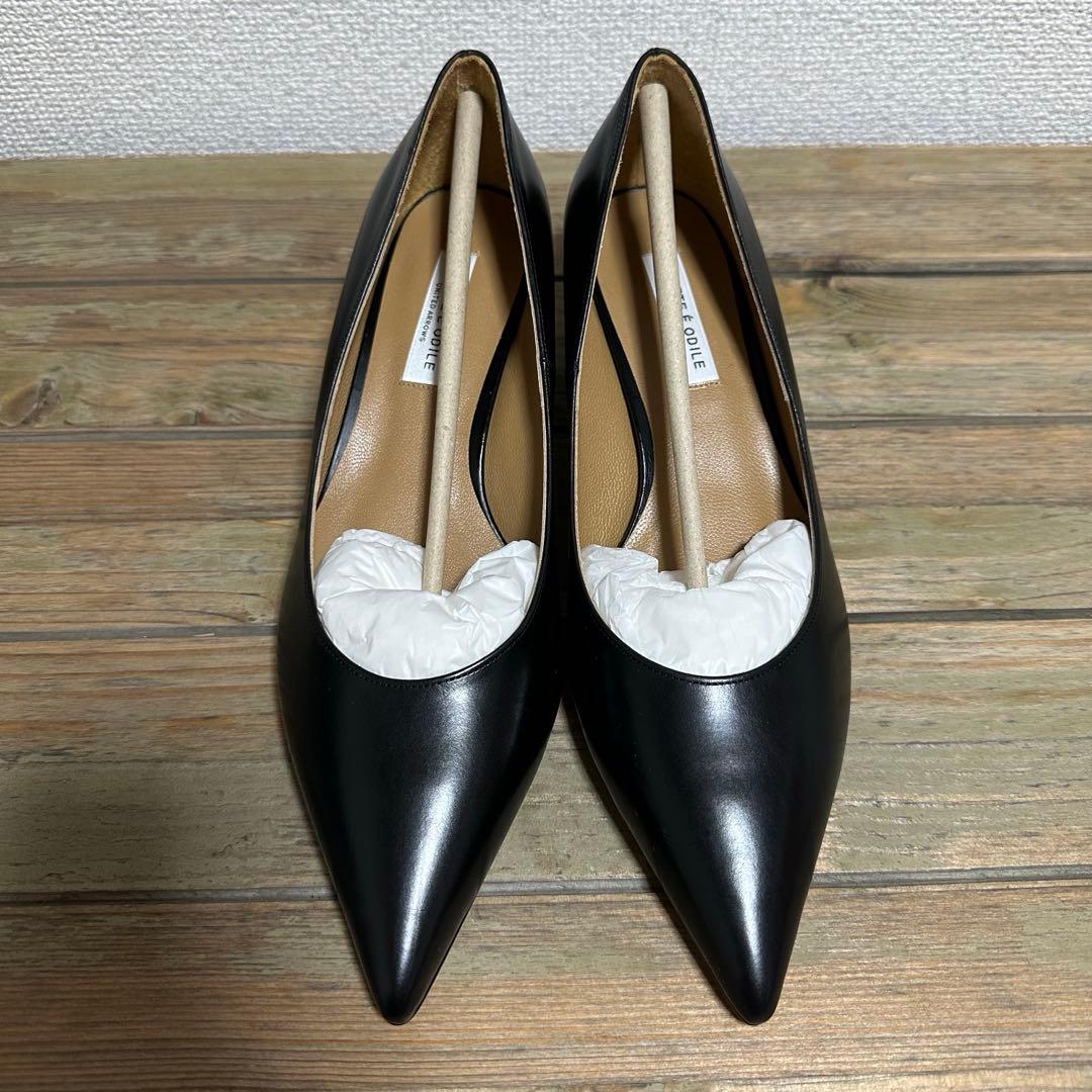 【新品未使用】ODETTE E ODILE SLブロックヒールパンプス 22.5