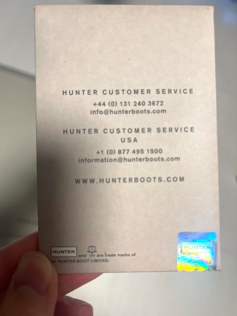 HUNTER ブラック　25cm トールレインブーツ