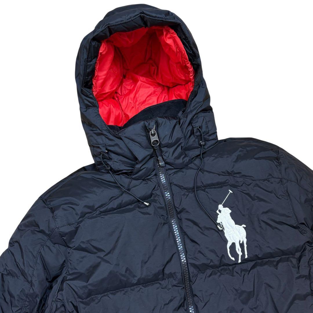 美品 ポロラルフローレン 現行 ダウンジャケット ビッグポニー 黒 Mサイズ