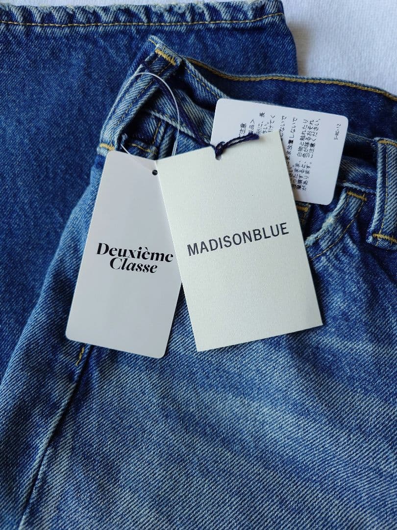 未使用　マディソンブルー CRASHED SAROUEL デニム 38
