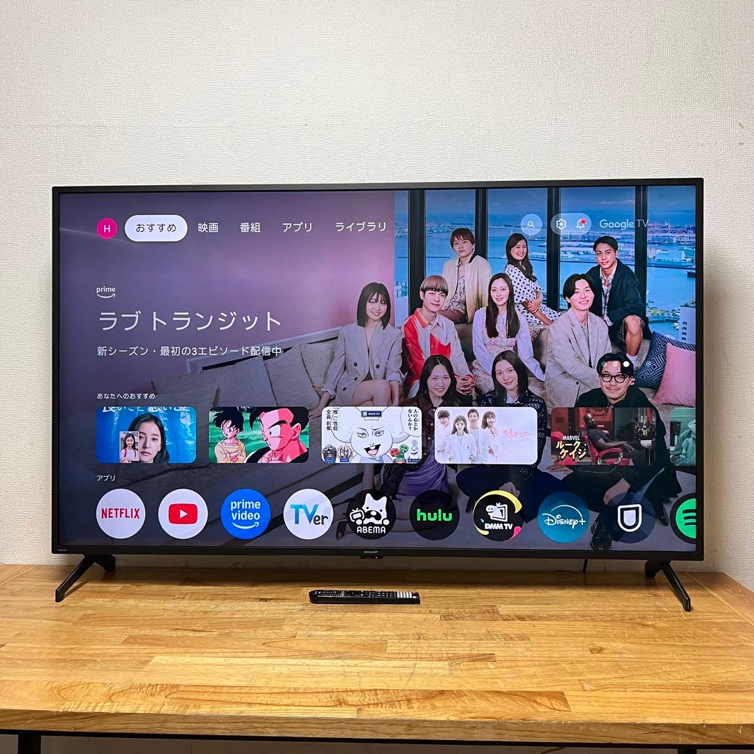 SHARP 65V型 4K 液晶テレビ AQUOS 4T-C65FL1 24年製