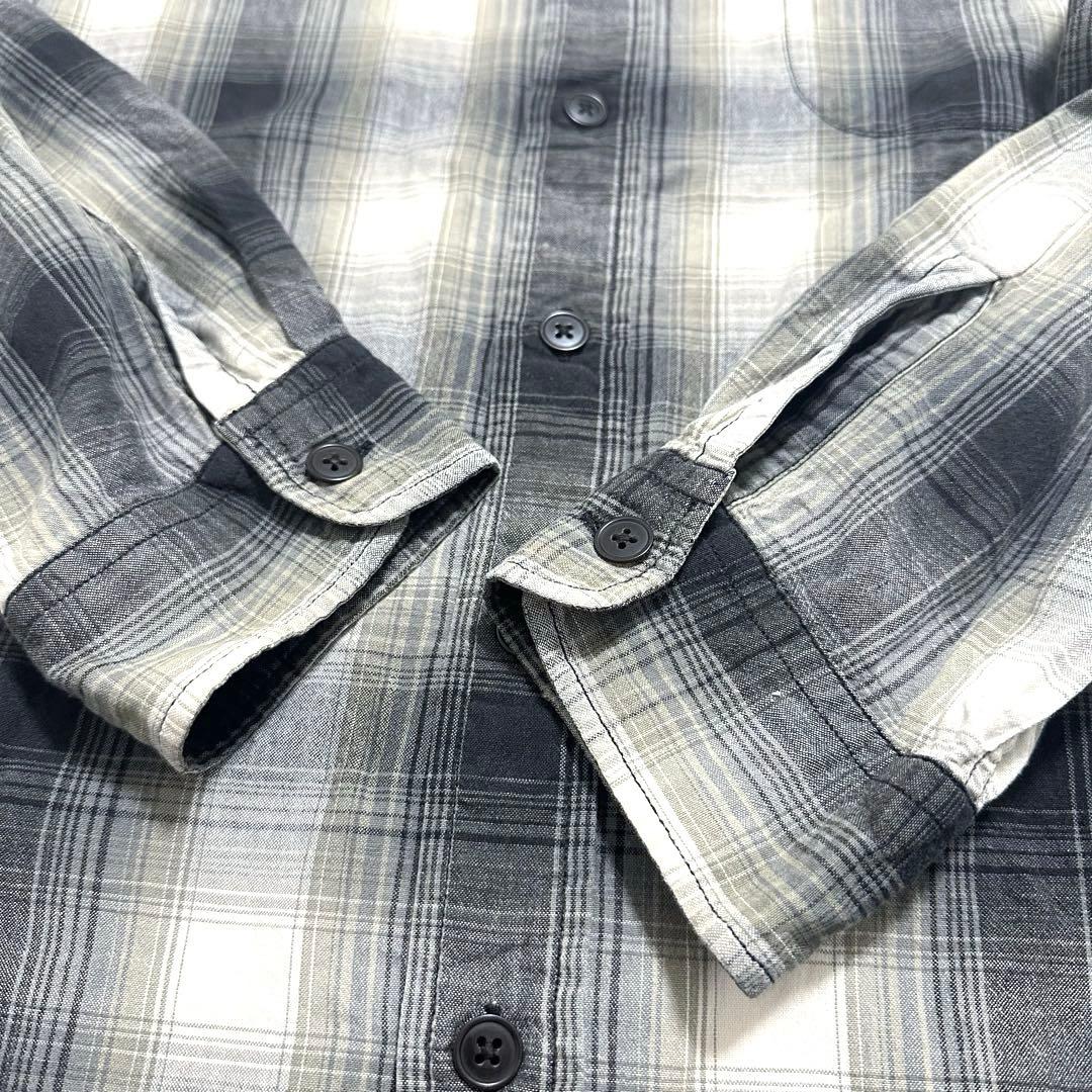 90s POLO SPORT ポロスポーツ オンブレチェックシャツ ブラック