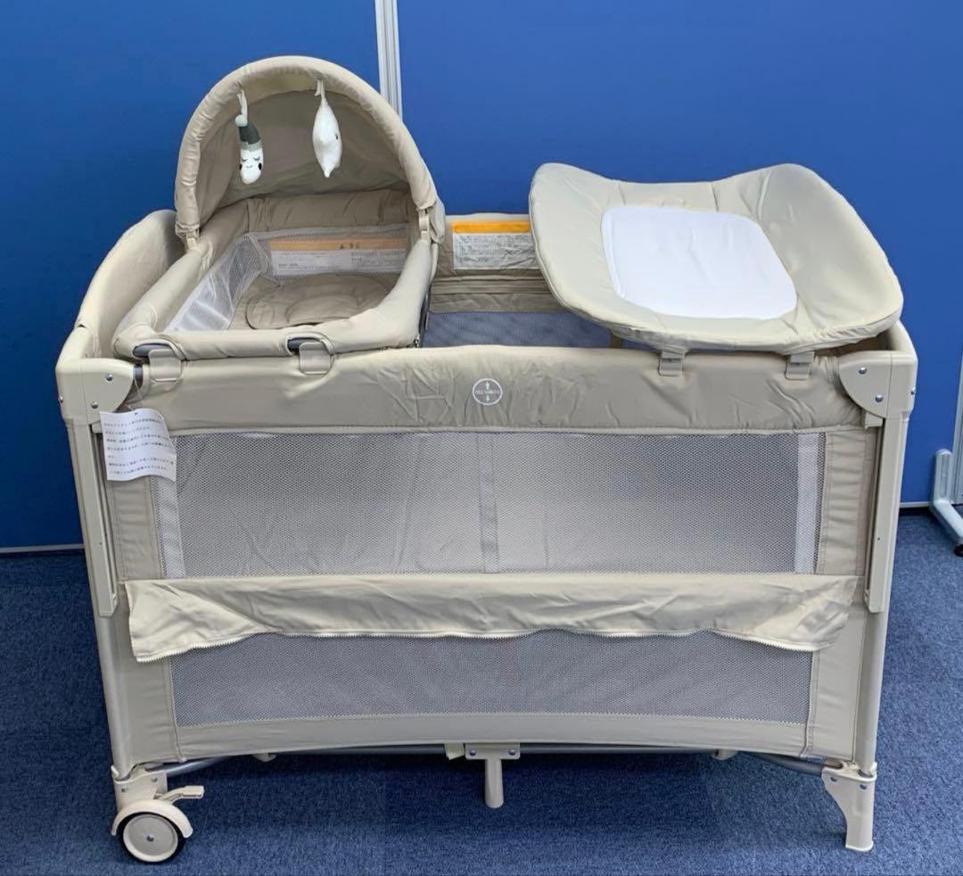 0204-0021b多機能ベビーベッド 折り畳み式プレイヤード