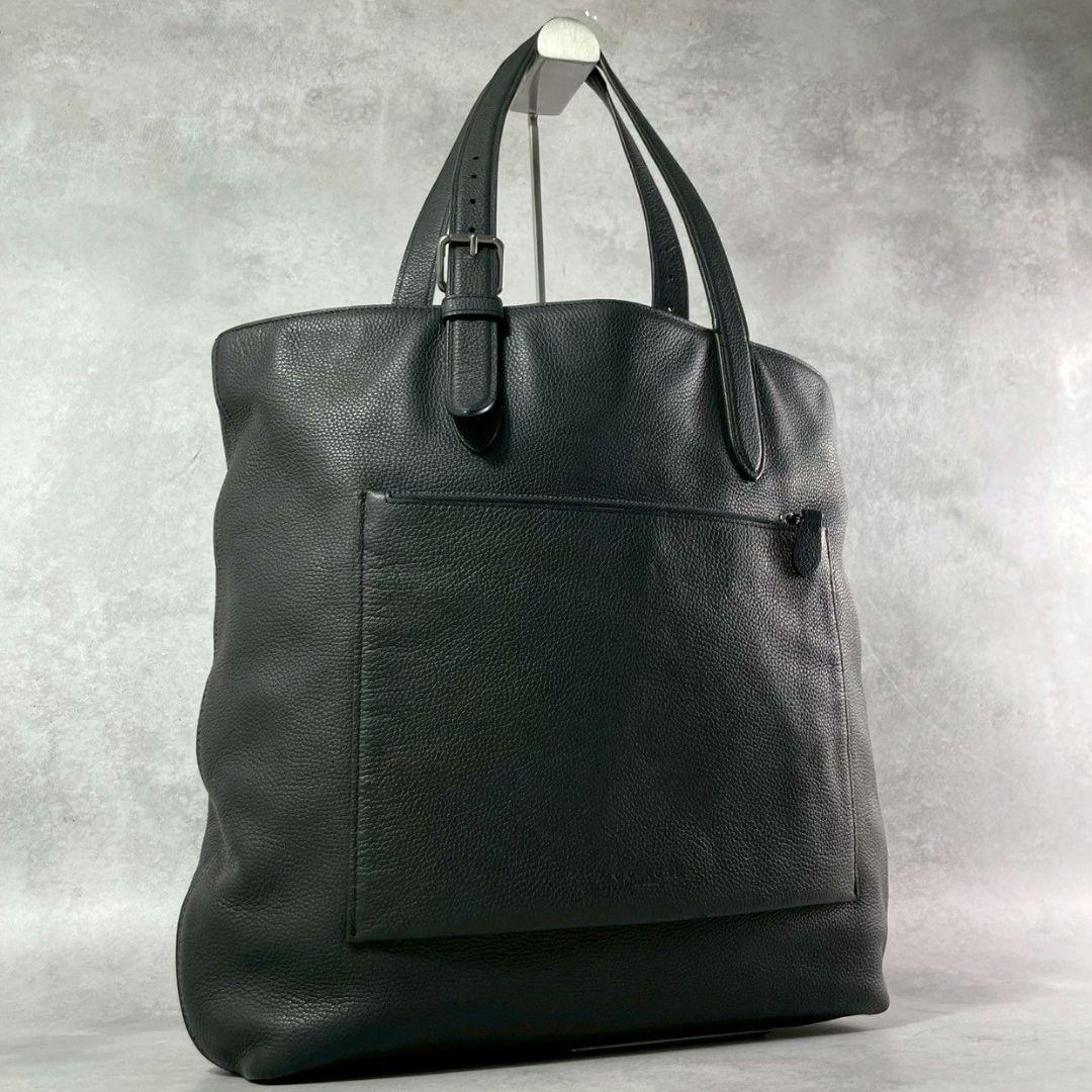 極美品 コーチ メトロポリタン トートバッグ ビジネスバッグ レザー A4可 黒