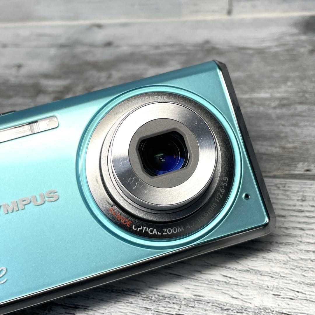 【極美品】オリンパス FE-4030 ライトブルー バッテリー 充電器付き
