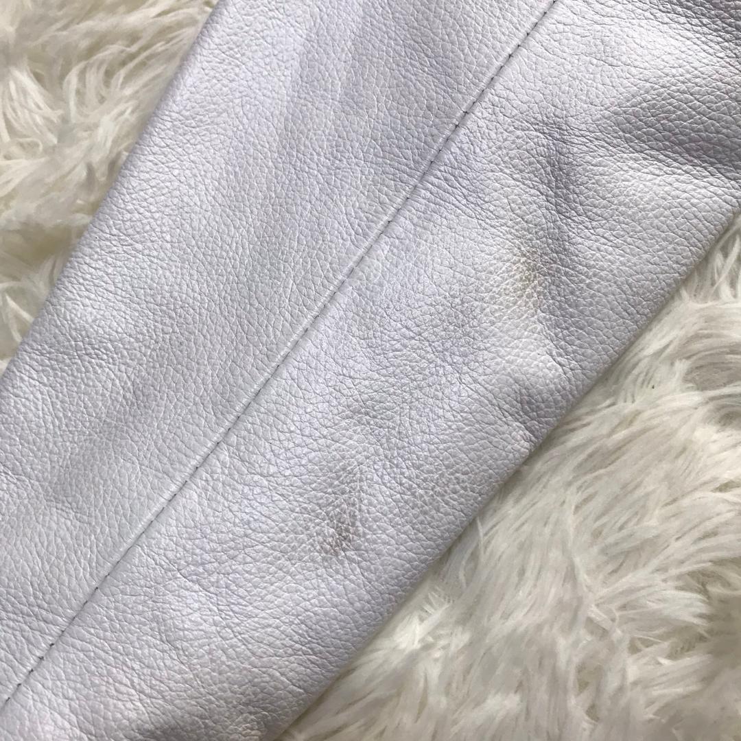 Freedom ライダースジャケット バッファローレザー 水牛革ジャン ホワイト