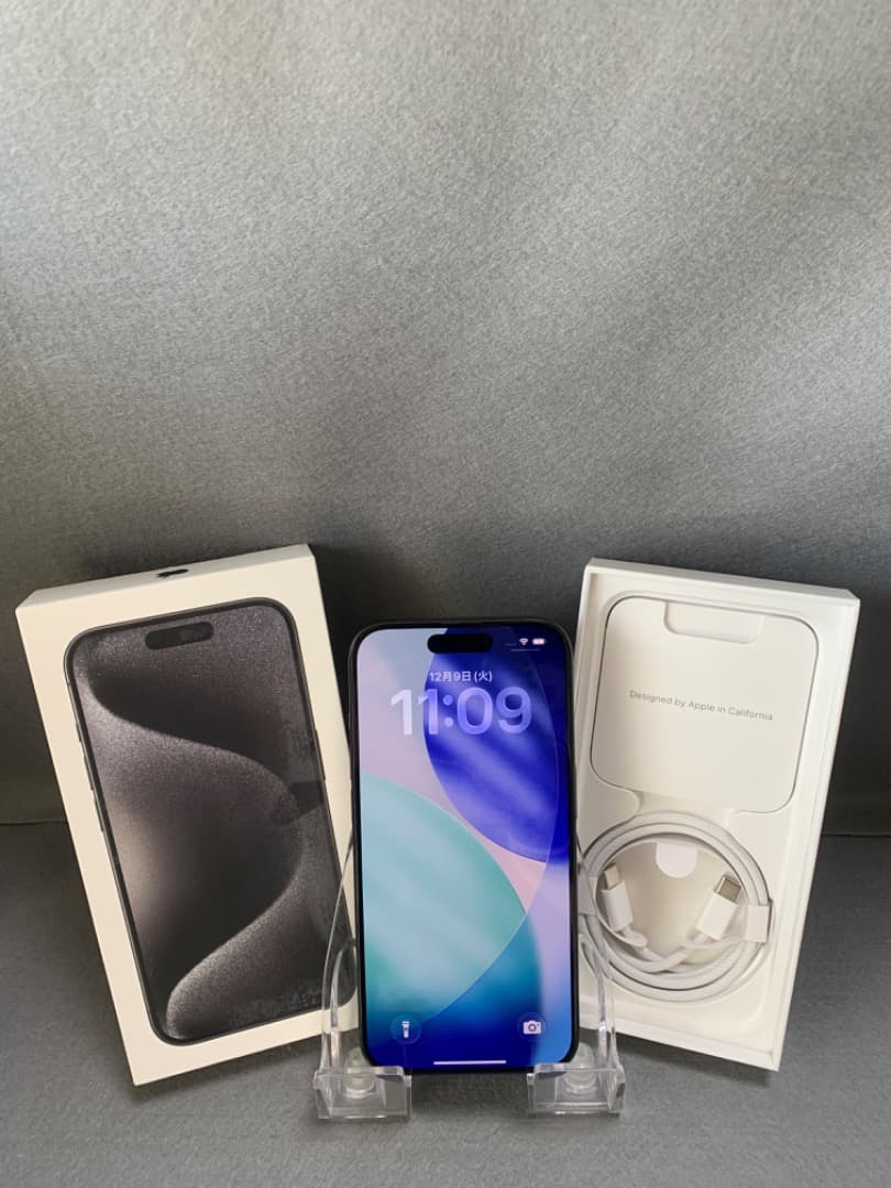 超美品 海外版 SIMフリー iPhone15 Pro 512GB