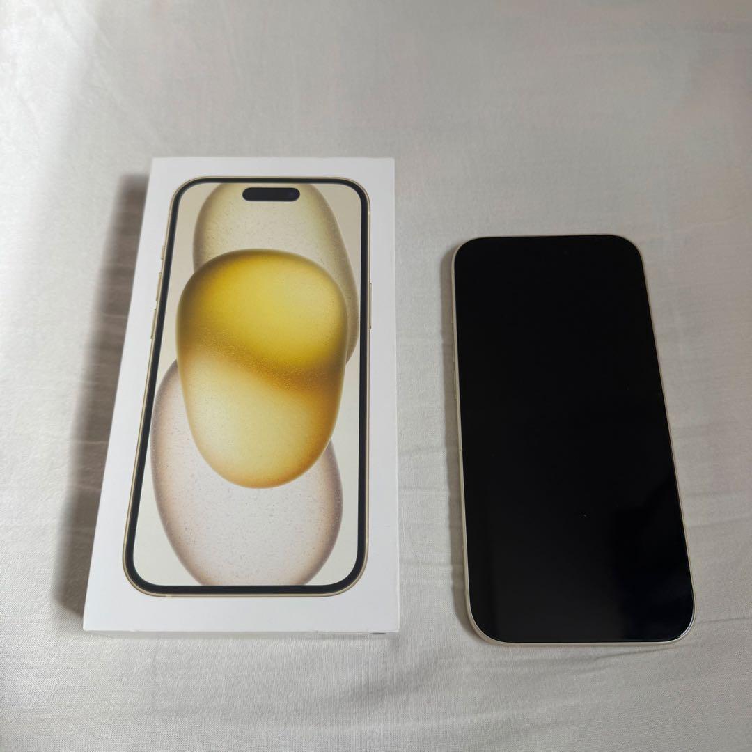 《美品》iphone15 本体 simフリー Apple 128GB イエロー