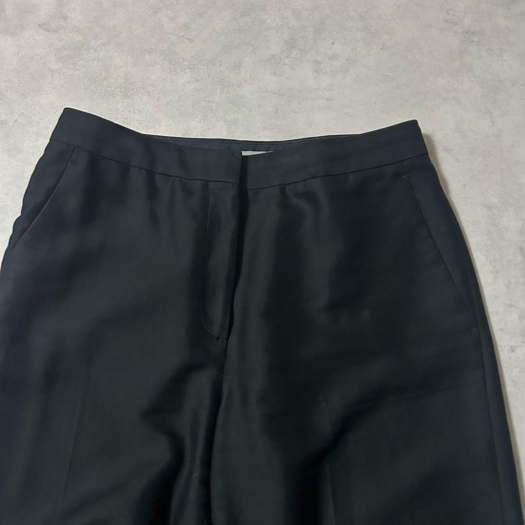 セオリーリュクス スーツ セットアップ ワイドパンツ ダブル 黒 カジュアル