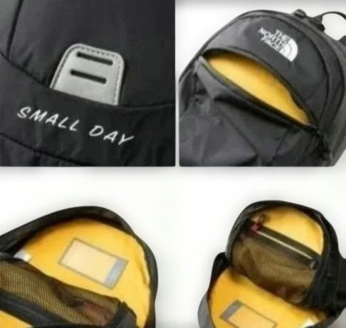 15L ノースフェイス　キッズ リュック　スモールデイ　ホイッスル　カーキ　安全