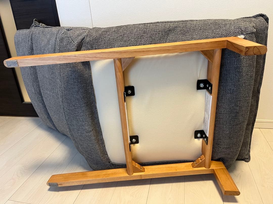 【使用約1年】無印良品　ハイバックリクライニングソファ　1人掛けソファ