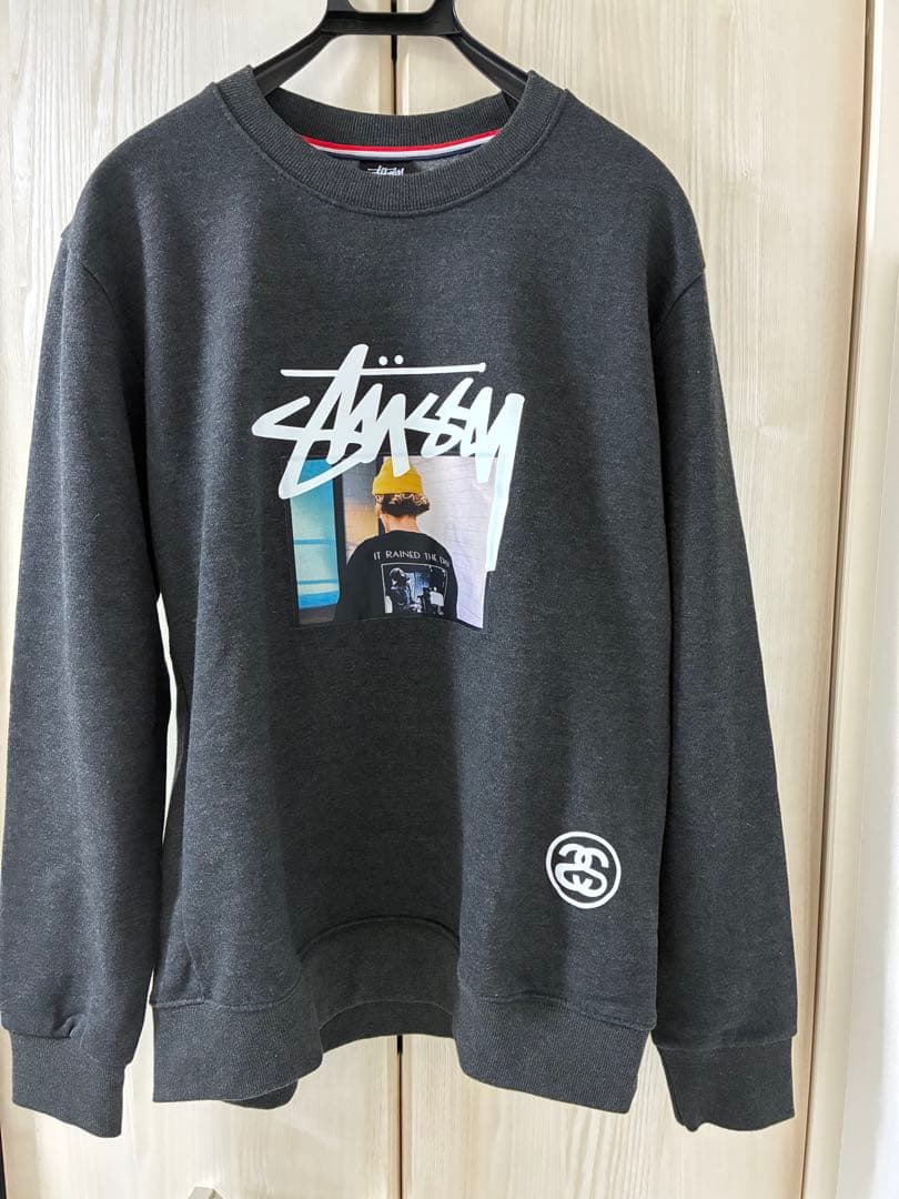 ステューシーStussy スウェット Lサイズ　チャコールグレー