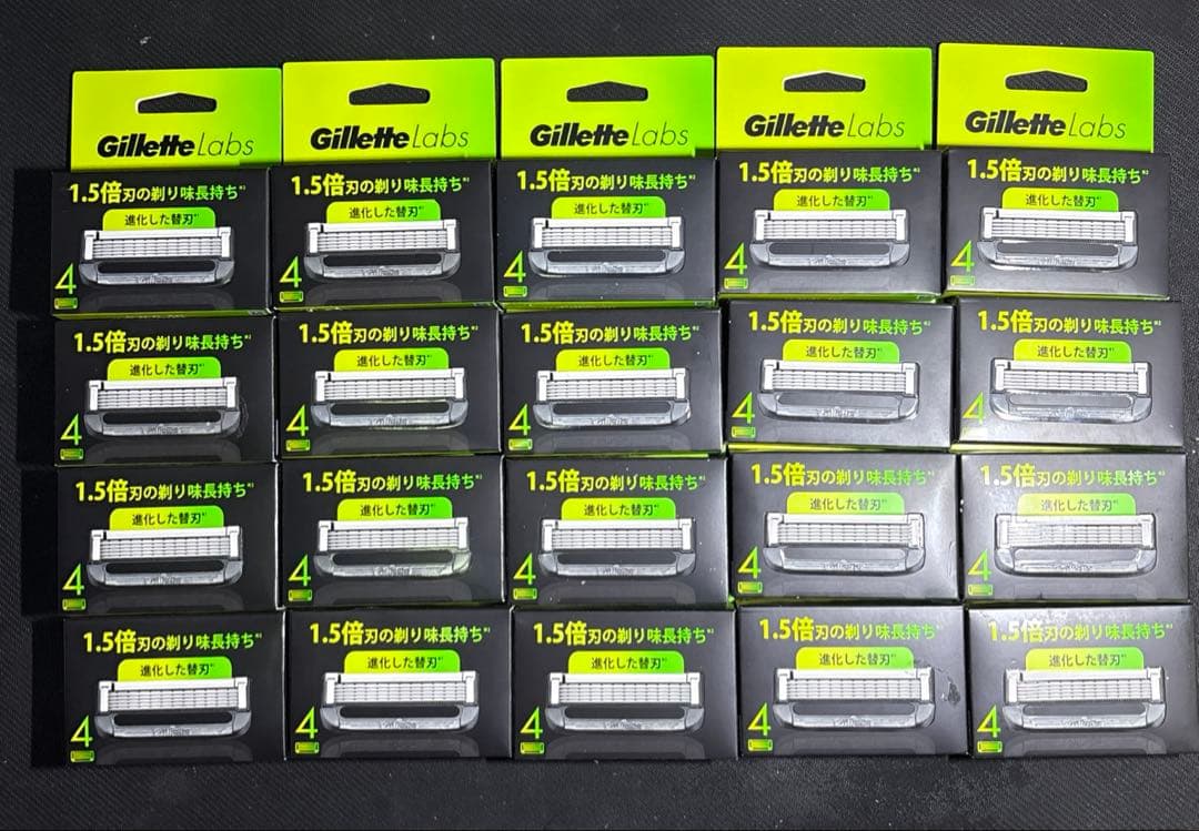 ジレットラボ　4枚入り　替刃20個セット