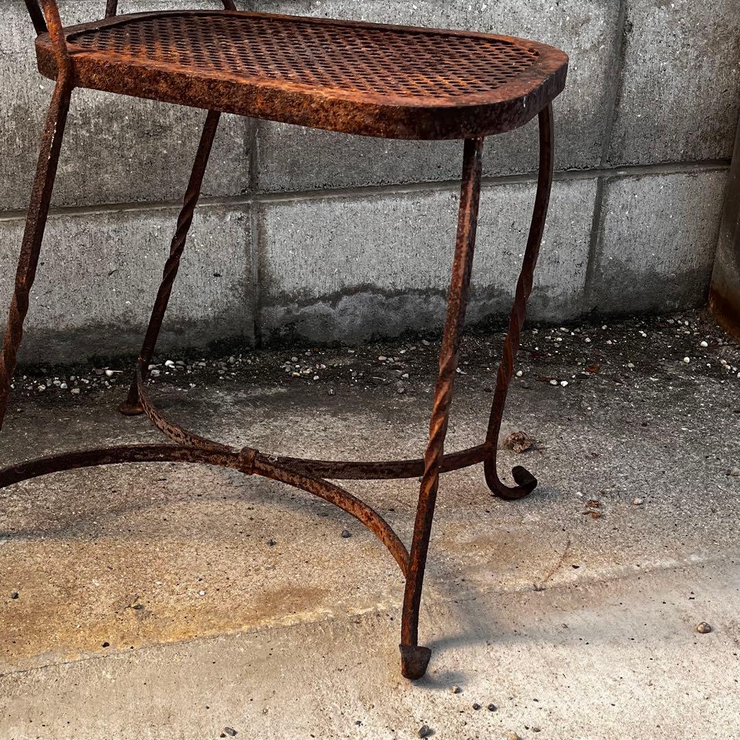 フランスアンティーク，アイアンチェアー