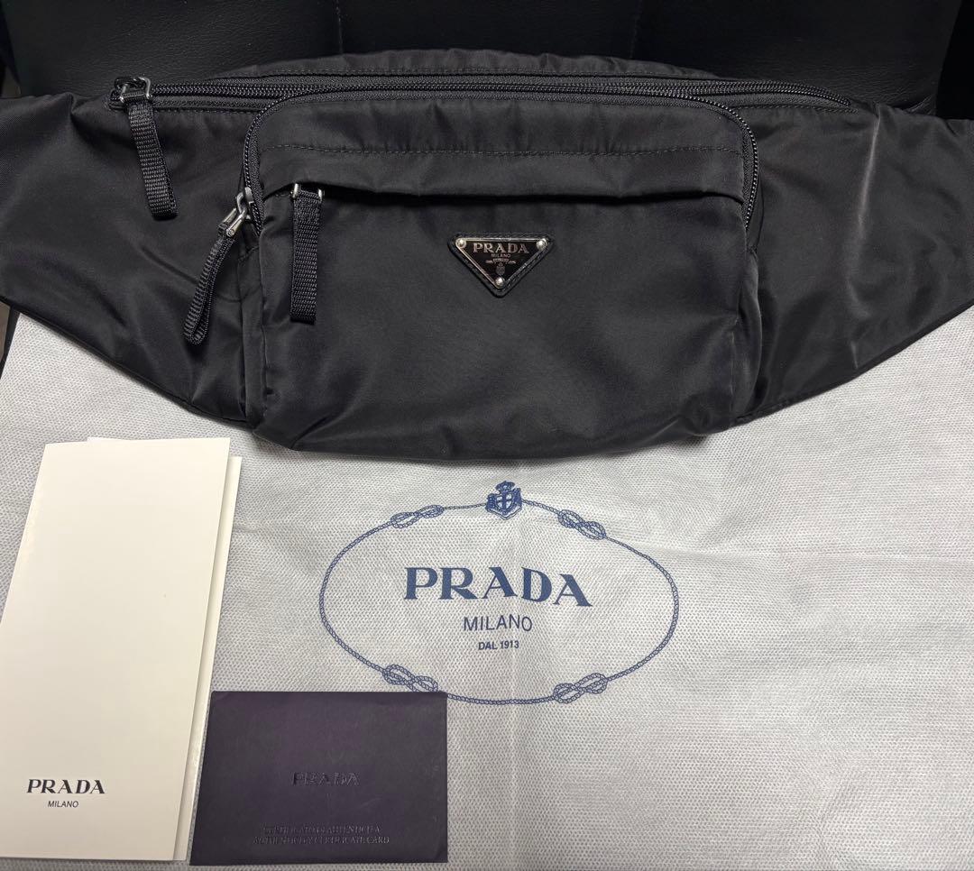 【極美品・正規品】PRADA プラダ 2VL005 ボディバッグ ブラック