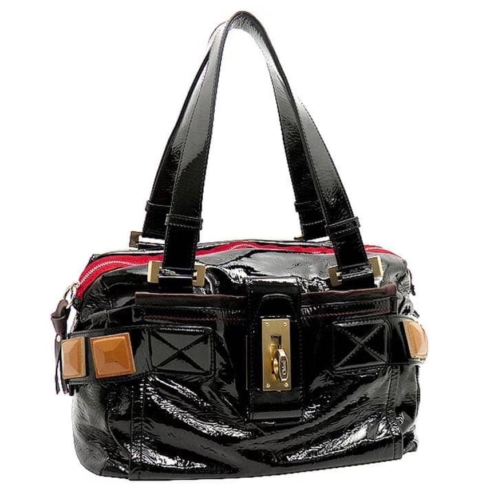 【最終価格】Chloe クロエ　オードラ　エナメル　ハンドバッグ
