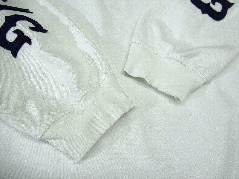 XL 25AW キャプテンズヘルム ゴルフ 長袖 モックネック Tシャツ 白/紺